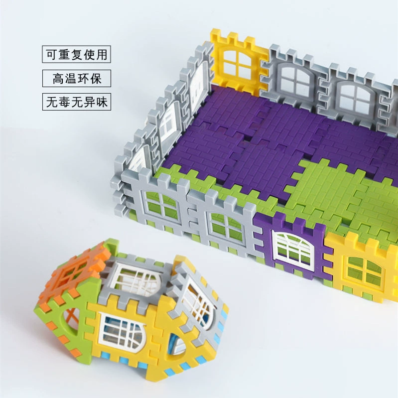 Big house, plastic constructor for kindergarten for boys