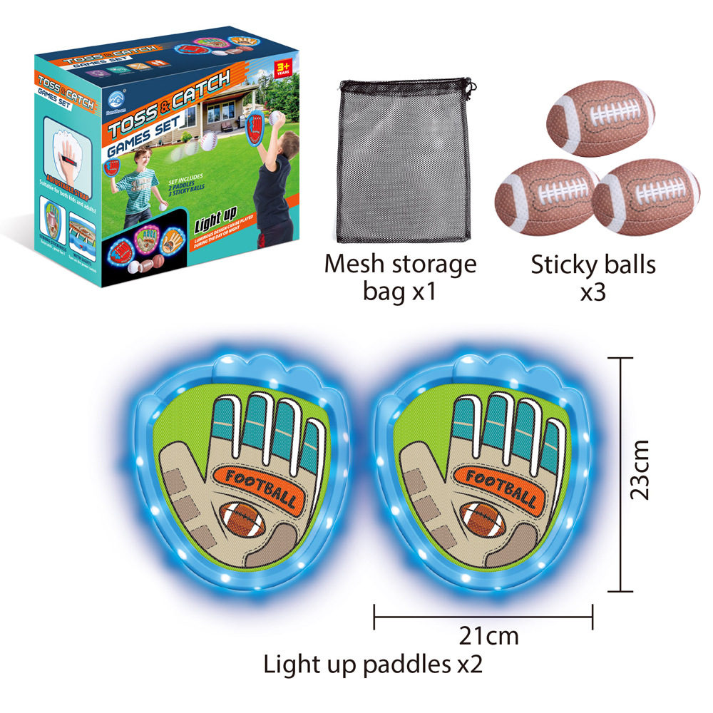 Balón luminoso de lanzamiento transfronterizo indoor al aire libre baloncesto rugby softbol entrenamiento deportivo interactivo juego de juguetes para niños