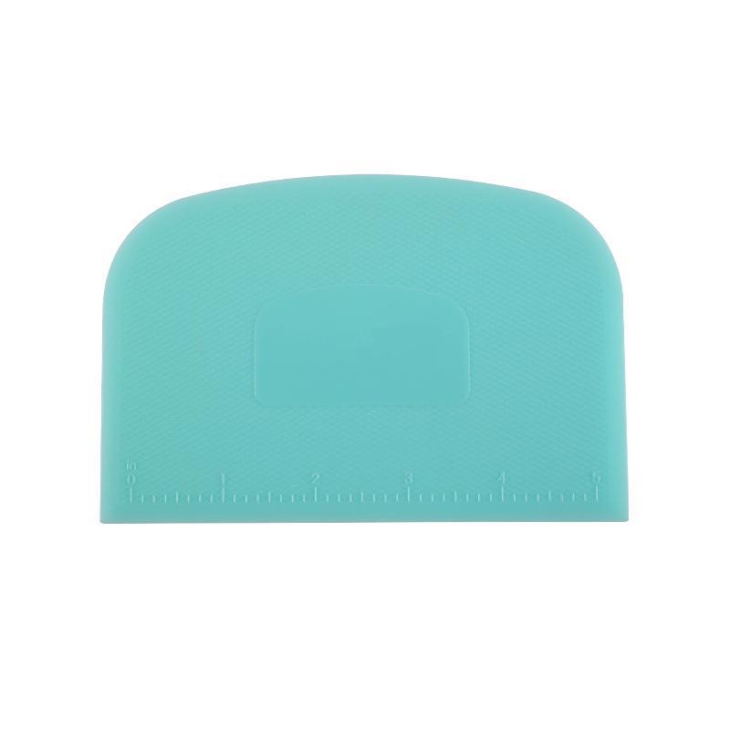 Escala de doble cara raspador de plástico arco salchicha raspado en polvo herramienta para hornear raspador de crema de corte de masa raspador doméstico