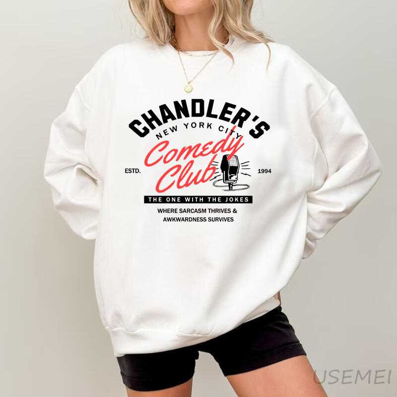 Chandler Friends Sweatshirt 90s TV Show Nostalgia Pullover
