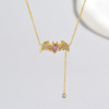 Advanced brand necklace, universal chain for key bag , high-end, light luxury style, European style