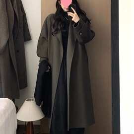 呢子大衣外套女高级新款气质小个子反季秋冬好看感超特价毛呢2025