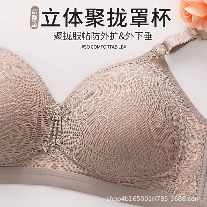 (Cross-border trading), thin cotton underwear, supporting wireless bra, bra top, plus size