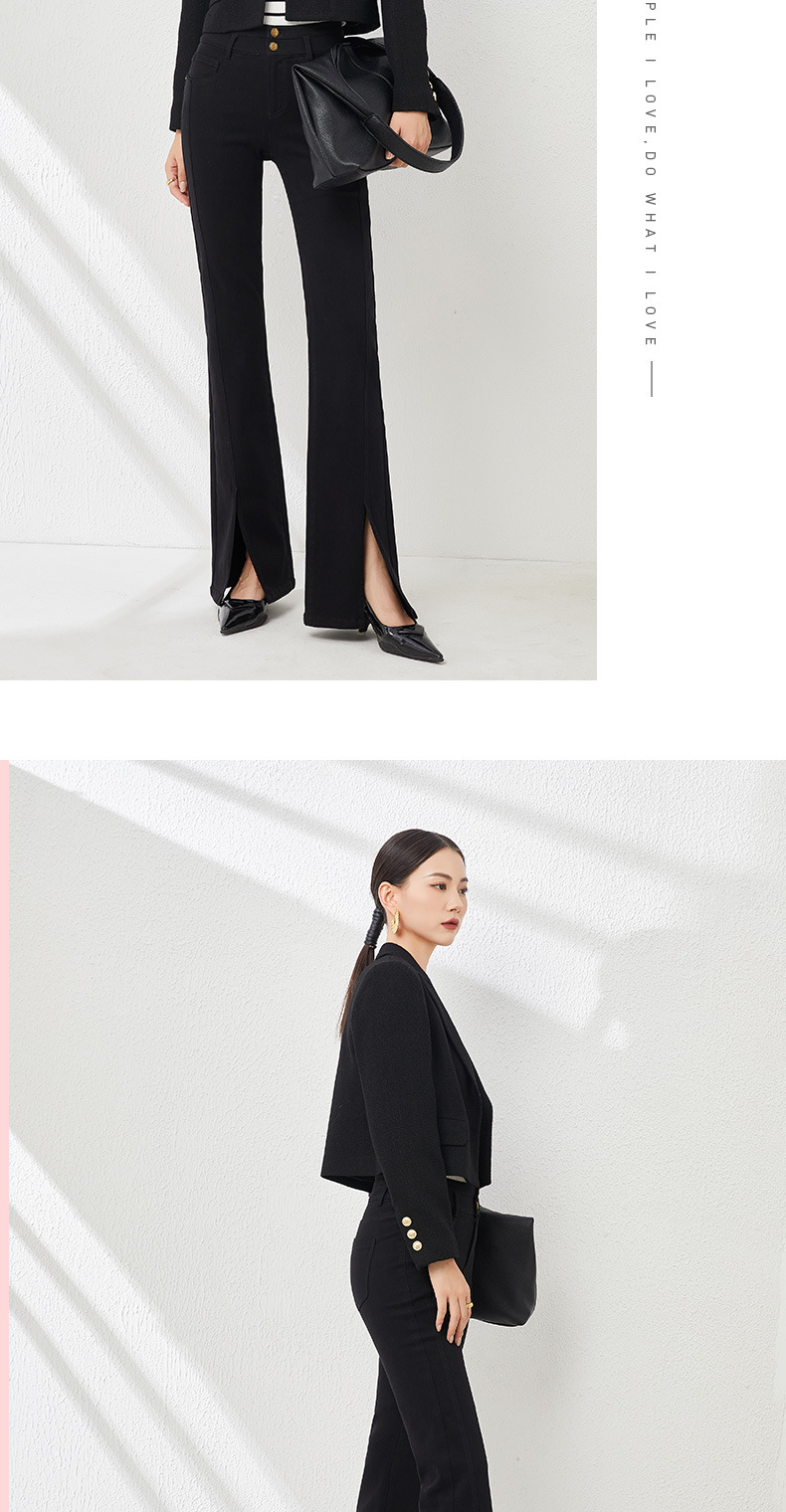 Áo blazer len ngắn nữ thiết kế độc đáo, phong cách mùa thu — Màu be chi tiết 21