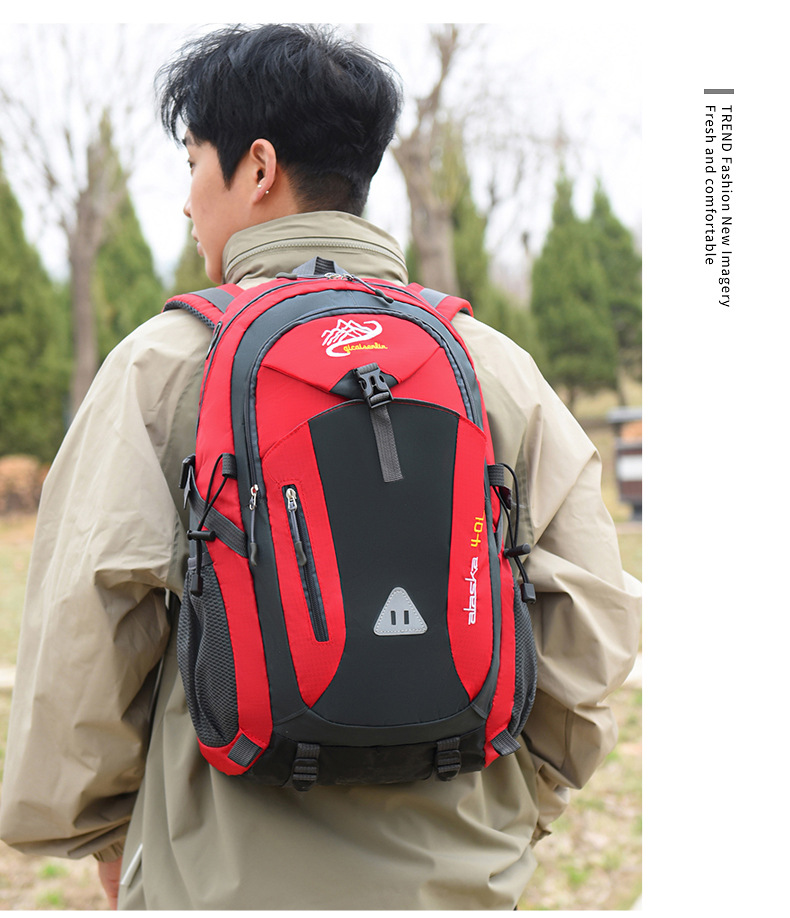 Sportlicher Rucksack Fahrradrucksack Rucksack mit Schultergurten Herren Reiserucksack große Kapazität lässiger Reiserucksack Camping Outdoor Wanderrucksack Bergrucksack