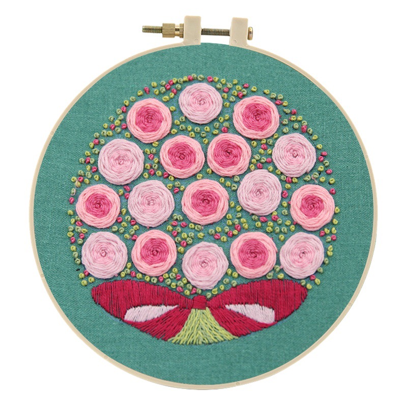 Antiguo nuevo bordado colgando pintura hecha a mano diy paquete de material sala de estar lu bordado costura práctica bolsa transfronteriza inglés colgando pintura