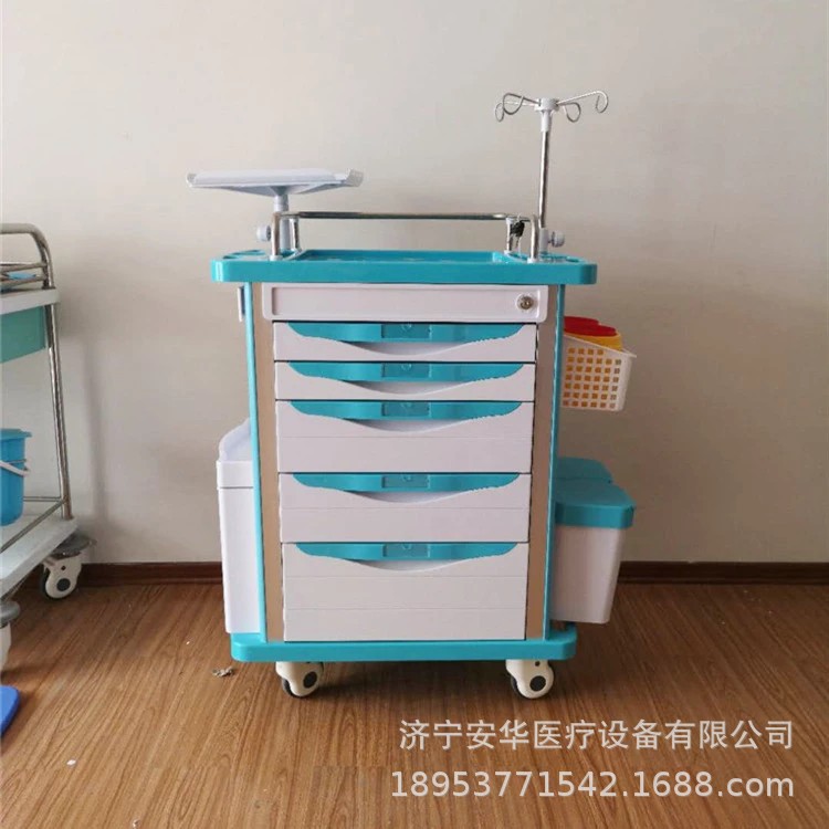 多功能医用治疗车ABS抢救治疗车病房送药推车手术用器械台车