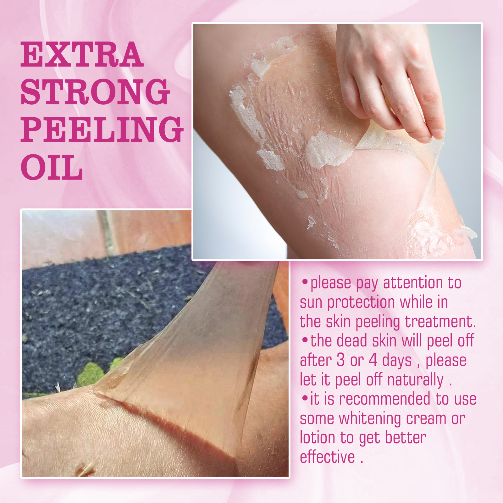 Ouhoe Exfoliating Yellow Skin Oil Moisturizing, Delicate and Smooth Body Skin Hydrating and Brightening Skin Beauty Care Oil