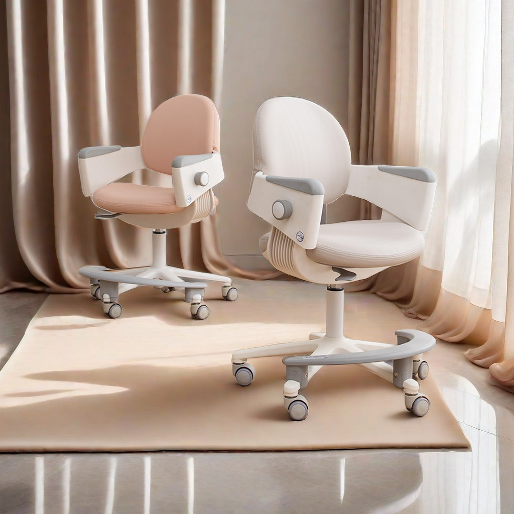 Korean IOMChildren's Study Chair Red Desk Chair Students'Home Writing Chair Adjustable Chair