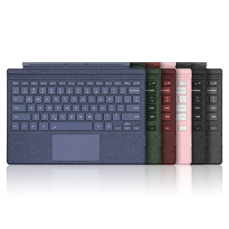Подходящая для Microsoft Surface Pro11 магнитная беспроводная клавиатура с подсветкой цвета, внешняя клавиатура Bluetooth, прямые продажи с завода