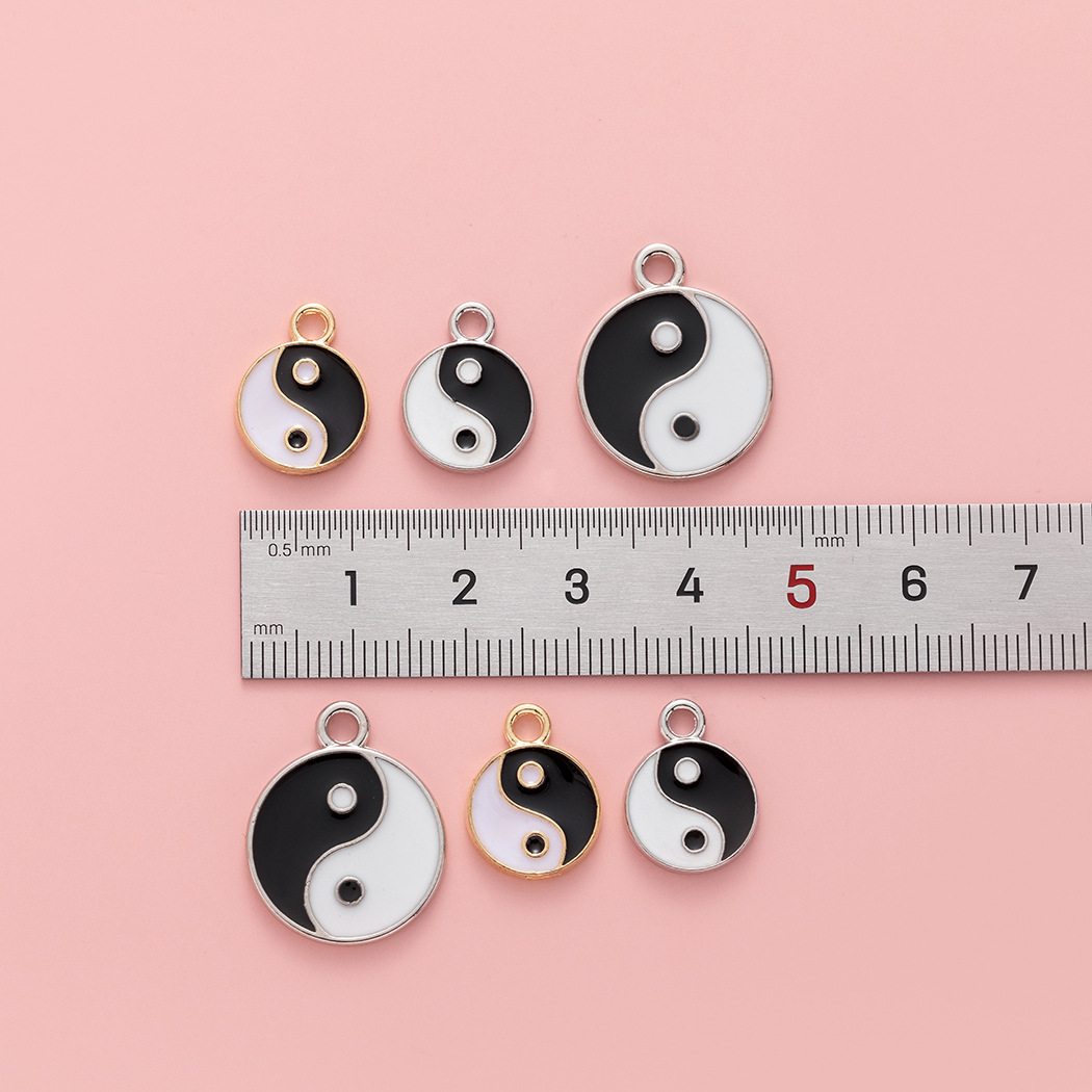 Charms, Jewelry Accessories Classification 10 PCS/Package Alloy Gossip Tai Chi Pendant Charms Jewelry Accessories