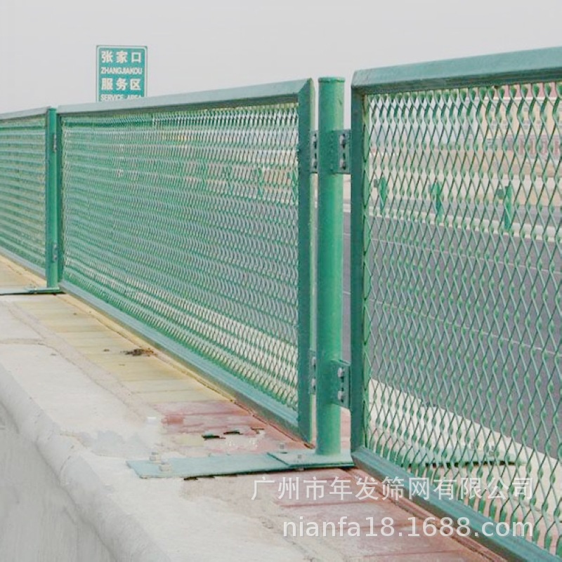 广州环城高速防眩网公路高架桥防抛网道路绿色防抛护栏
