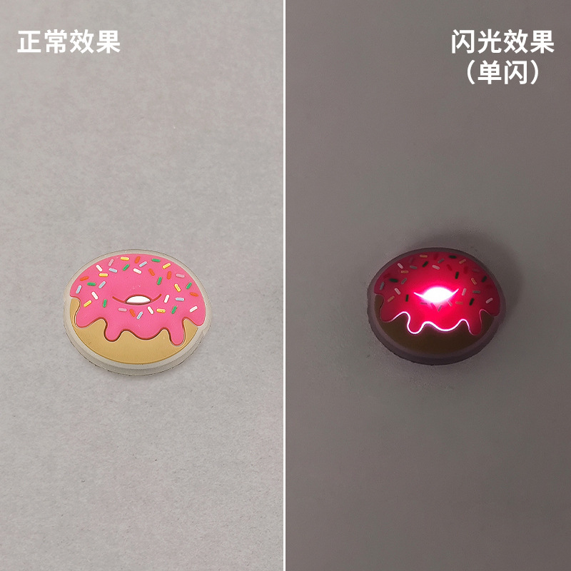 2025年越境EC下駄靴花LED発光フラッシュ楽しいDIY靴バックル靴アクセサリー装飾バックル|undefined