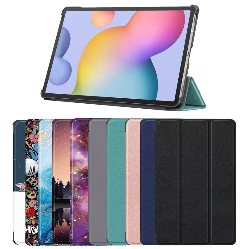 Suitable for Samsung Galaxy Tab S7/S8 5G Tablet Protective Leather Case Trifold Stand Dormant