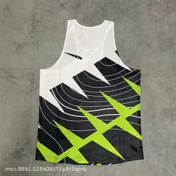Track and Field Training Clothing, Marathon Running, Professional Competition Vest for Sports Students, Quick-Drying Breathable Sports Suit, Customizable with Text