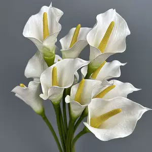 Realistic Calla Lilies Amazon Ins Style Artificial Calla Lilies Cross-Border Artificial Flowers Manufacturer Home Decoration Wedding Fake Flowers