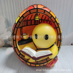 跨境新款Ghost Reading Book Lamp 幽灵读书灯床头装饰摆件树脂
