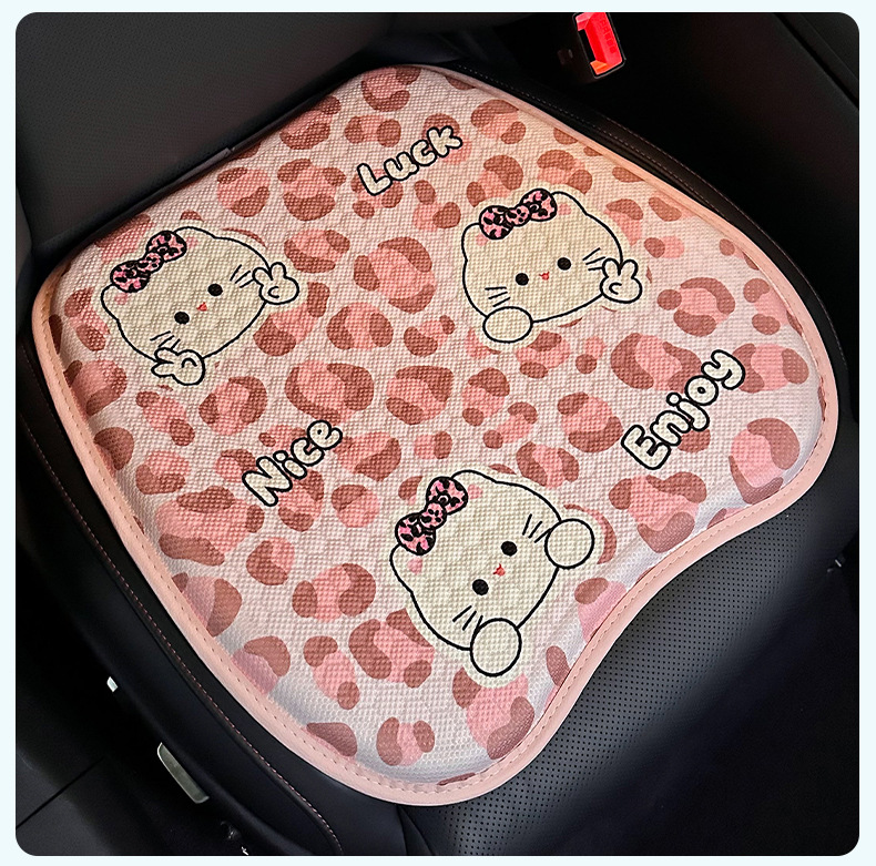 Cross-Border Cartoon Honeycomb Gel Car Seat Cushion for Girls, Summer Cooling Pad, Breathable Ice Silk Seat Cushion, Office Ice Pad