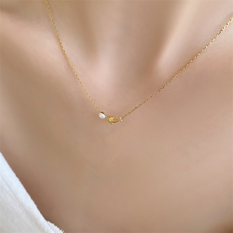 3g Weight Titanium Steel Pendant Material Pendant Necklace Classification Titanium Steel Simple Style Classic Style Solid Color Pendant Necklace