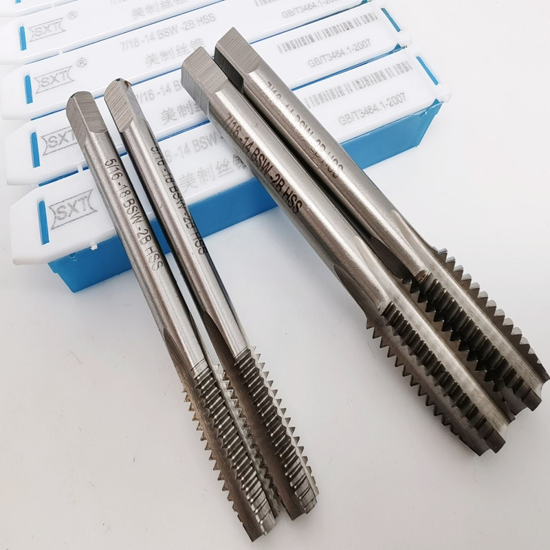 英制英标丝攻 BSW机用丝锥 高速钢直槽丝攻1/8 5/16 3/8 7/16 1/2
