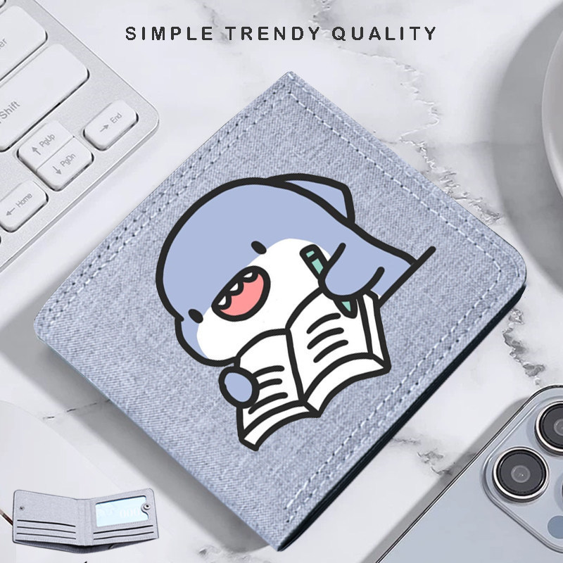 Fat Shark Cartoon Wallet New Model Niche Student Wallet Simple Multi-Functional Multi-Card Slot Coin Purse Card Holder All-In-One