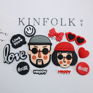 Killer not too cold PVC soft rubber cartoon brooch accessories mobile phone shell bracket airbag patch sunglasses girl decoration