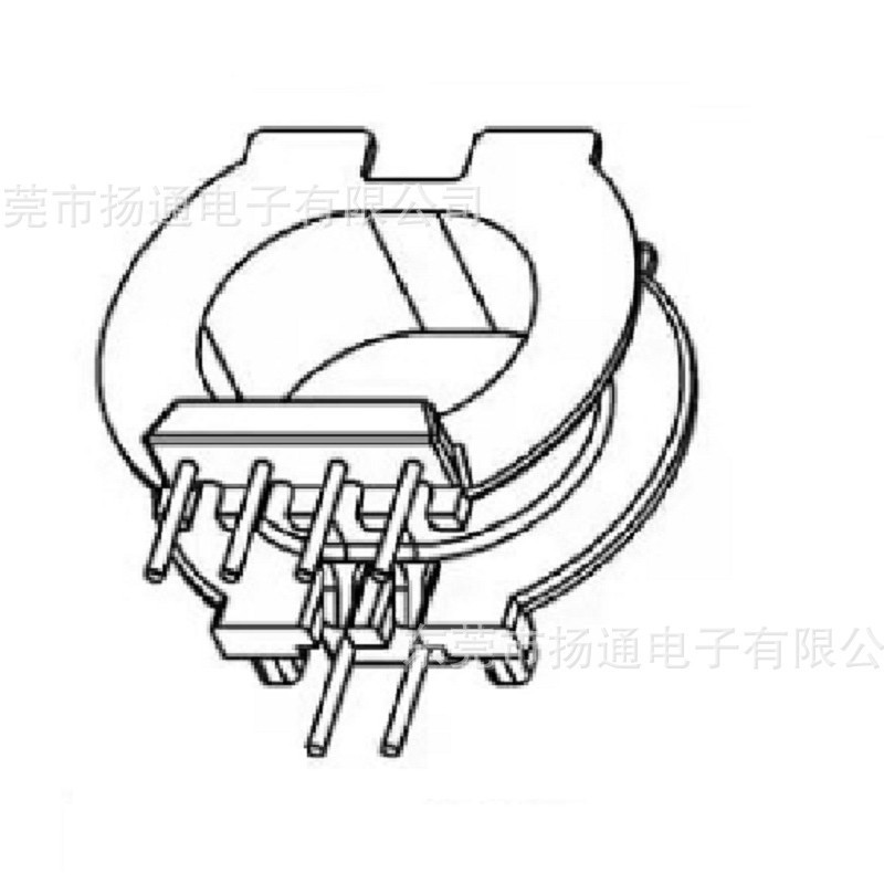 ATQ32高频变压器骨架ATQ32卧式4+2骨架2301