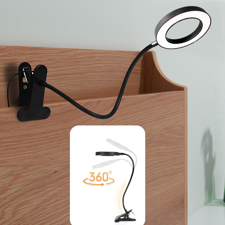 Amazon led clip table lamp usb bedside dormitory student desk tattoo beauty lamp table lamp manufacturer
