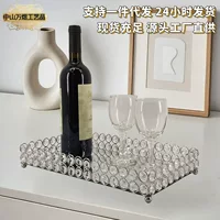 Стеклянная фруктовница 27×20×8 см, светлая люксовая подставка для закусок, разные цвета