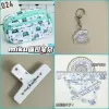 Pencil case + pendant + magnetic clip + set of rulers [Ready stock, quick delivery]