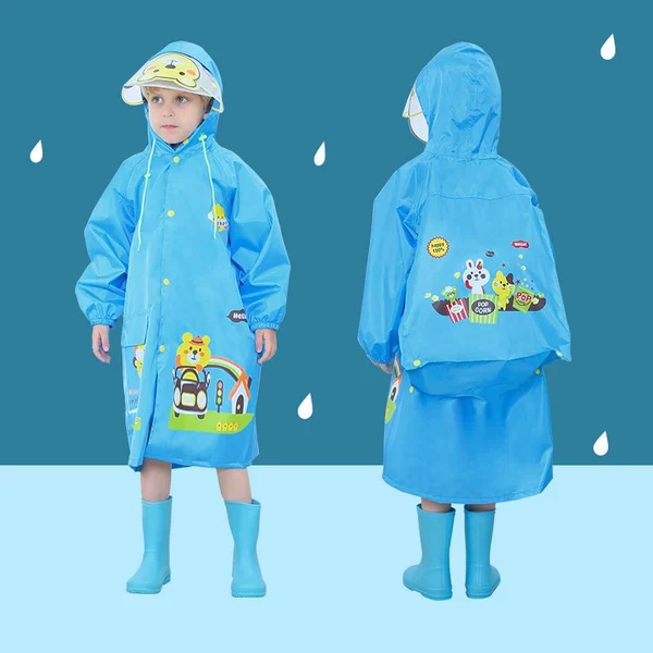 MS-2188 Little Bear Car-Blue (double brim + bag bit + zipper + elastic cuffs)