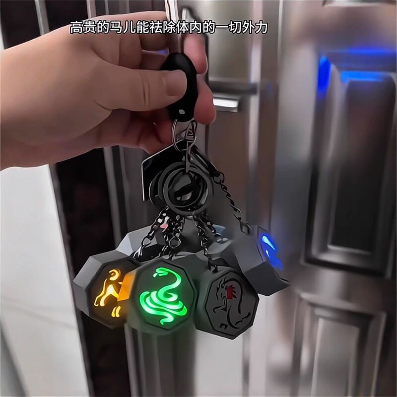 3D打印成龙历险记十二生肖符石摆件创意震动发光护身符钥匙扣|undefined