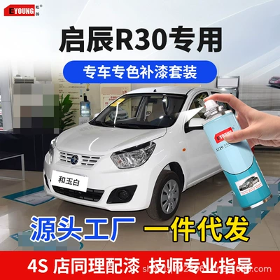 Qichen R30 Zirconium Star Blue touch-up pen and Jade White car paint scratch repair Mocha Gold Moonlight Silver self-spray paint
