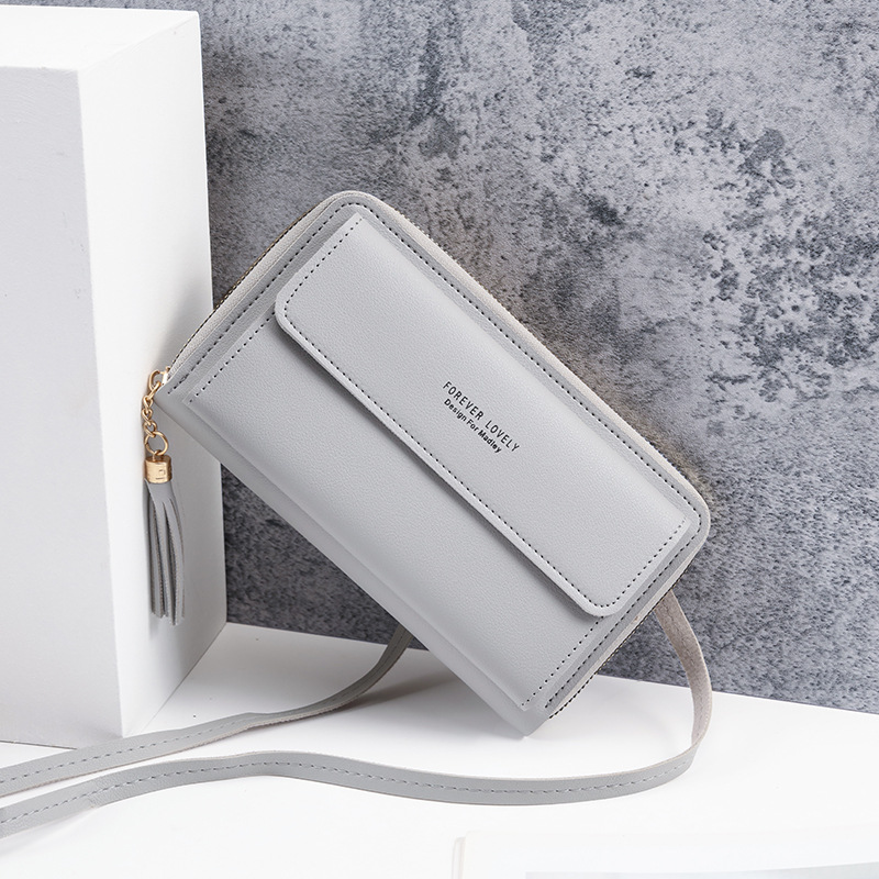 2022 nueva gran capacidad multifuncional color sólido bolso de hombro moda simple horizontal crossbody bolso del teléfono para las mujeres