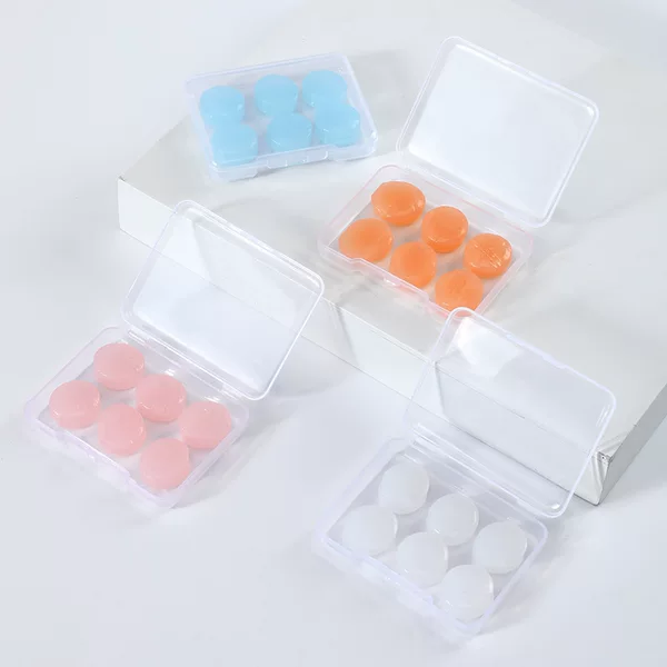 Foreign trade silicone earplugs for sleeping super sound insulation dormitory construction site into the ear mute earplugs swimming bath waterproof