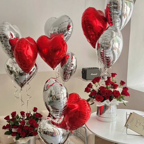 Wedding party layout 18-inch love birthday aluminum film balloon party supplies party decoration aluminum foil balloon