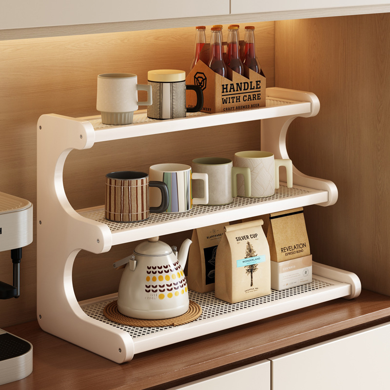 Multi-Layer Storage Rack for Home Use, Living Room Desktop Organizer, Display Stand for Figurines, Simple Cup Holder for Tea Cups and Mugs