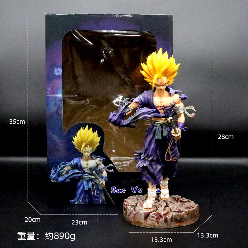 Juego de moda anime Dragon Ball Sun Wukong mano accesorios de modelos periféricos Wujita Veget Saiyan Gift