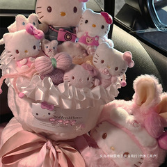 ハローキティ人形ブーケ kt ぬいぐるみ婚約クリスマスブーケ親友や友人への誕生日プレゼント