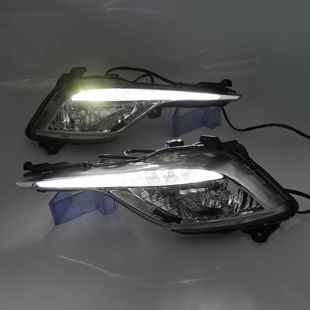 Aplicable a Hyundai Suo 8 línea luz antiniebla conjunto de luz 13/14/15 Sonata 8 generación LED parachoques Luz