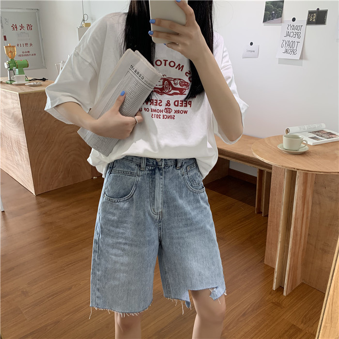 T-shirt estiva a maniche corte allentata da donna 2024 versione coreana nuova camicia base oversize in stile bf per donna_voghion.com
