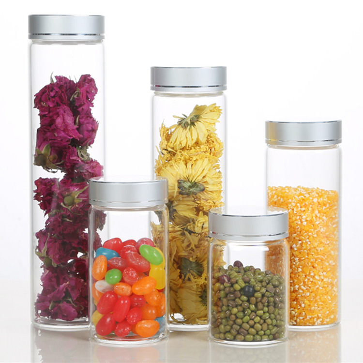 厂家供应47mm透明管制瓶燕窝瓶许愿瓶液体分装包装瓶糖果瓶药粉瓶