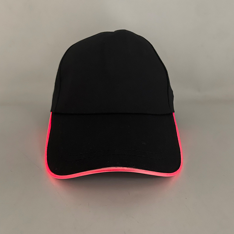 LED sombrero luminoso colorido sombrero de sol casual sombrero de sol sombrero de Navidad fibra óptica luz nocturna sombrero de boca de pato regalos de Halloween