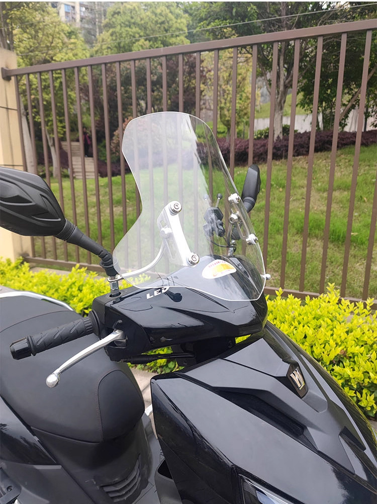 Suitable for Haojue Afr125 Windscreen, Scooter Front Windshield, Suzuki Uy125 Windshield Modification