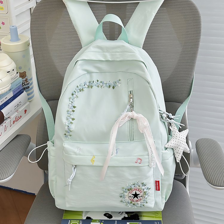 New trendy large-capacity simple backpack for students in middle and high school, versatile school bag, travel backpack, laptop bag