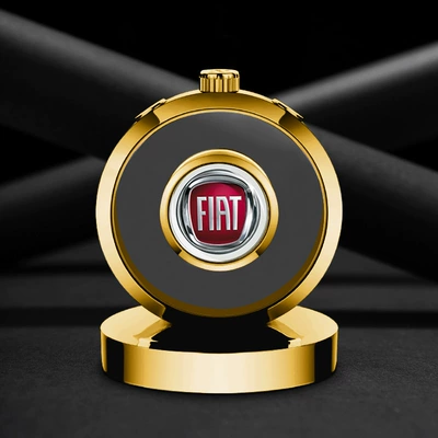 Perfplant seat – Dashboard Perfume Holder Ornaments - comes-with-1-bottle-blue-ocean-perfume-fiat-gold-alloy-ornaments