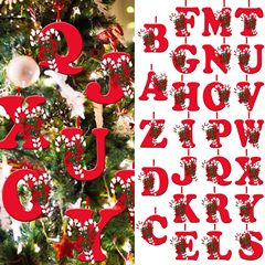 国境を越えた新しいアイデア英語のアルファベットはアクリル平面クリスマスツリーのホームパーティーの装飾プレゼントを飾っている