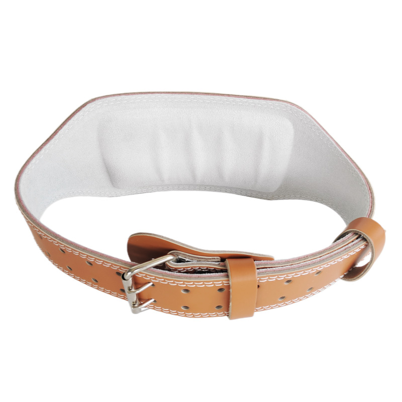 Cinturón de levantamiento de pesas Cinturón de peso duro de entrenamiento Mancuernas Sentadilla presurizada Cuero artificial Soporte deportivo Protector de fitness