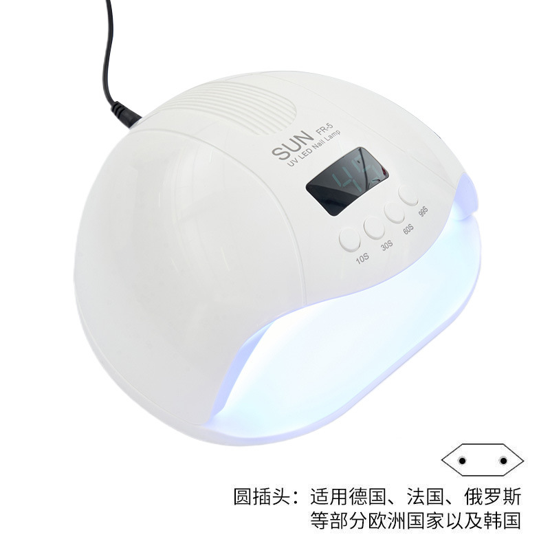 Lámpara de manicuras 280W de alta potencia de manicuras de dos fuentes de luz de lámpara de manicuras de perlas de luz de secado rápido de pantalla digital de luz de fototerapia