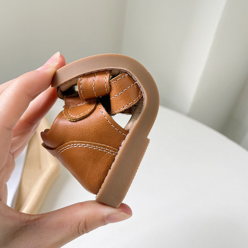 {18-30 sizes} Girls' shoes summer new soft-soled baby toddler shoes girl's Roman shoes baby sandals